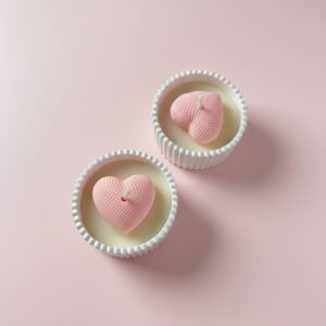Niva Heart Jar Aroma Candle Set – Romantic Scented Candle Duo